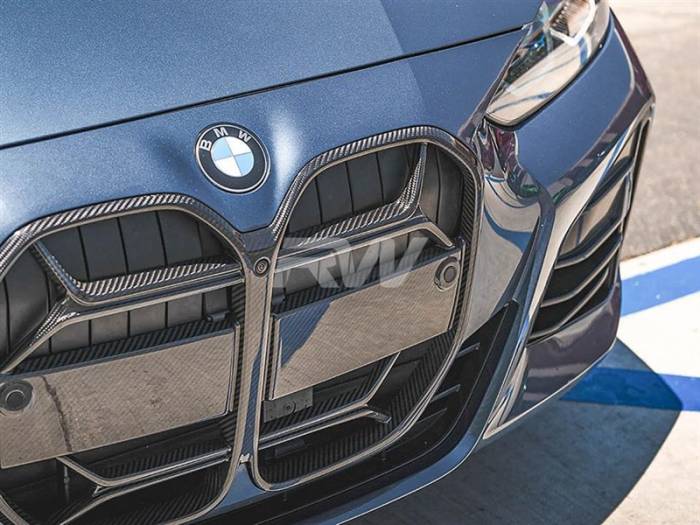 RW Carbon - BMW i4 Carbon Fiber CSL Style Grille bmwi4004