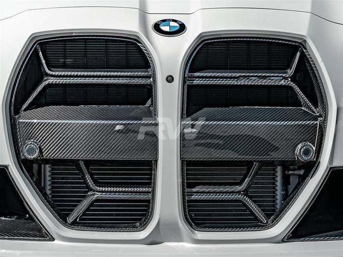 RW Carbon - BMW G8x CSL CF Grille Without traffic Assistant + Black Mesh bmwg8x06-3