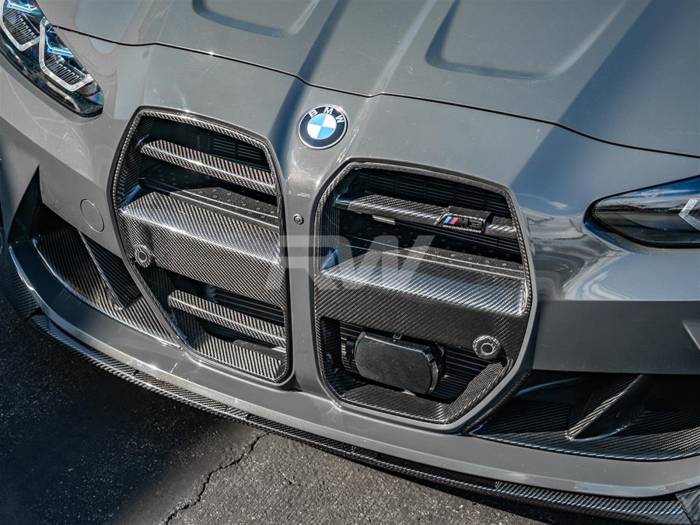 RW Carbon - BMW G8X DTM CF Grilles With traffic Assist + Black Mesh bmwg8x07-3