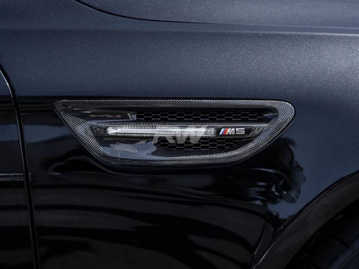 RW Carbon - BMW F10 M5 Carbon Fiber Fender Grilles bmwf10031
