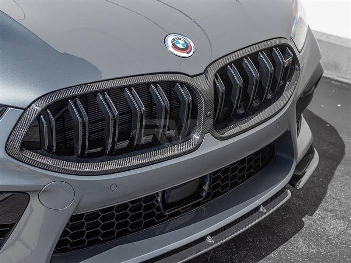 RW Carbon - BMW F9x M8 / 8-Series CF Grille Surrounds 19-22 bmwf9101