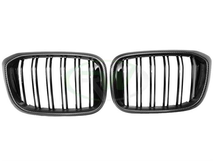 RW Carbon - BMW G01 G02 F97 F98 Pre LCI Dual Slat CF Grilles bmwg01013