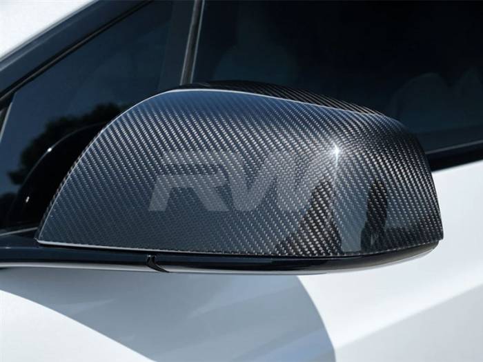 RW Carbon - Tesla Model X Carbon Fiber Mirror Covers tesla031