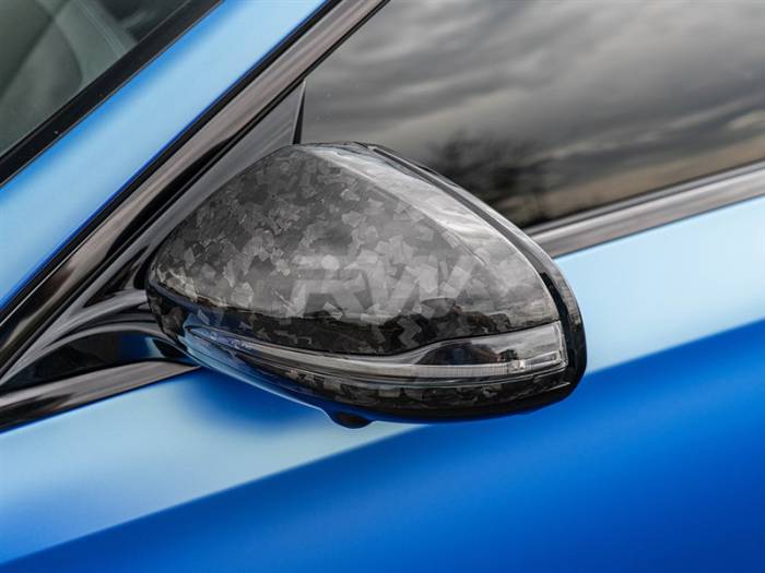 RW Carbon - Mercedes Forged Carbon Mirror Cap Replacements mercw20547
