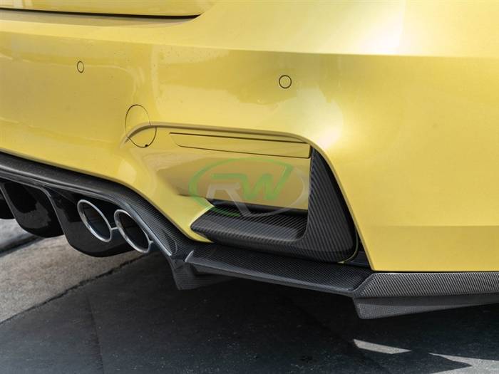 RW Carbon - BMW F8X M3/M4 CF Rear Bumper Splitters bmwf8x041