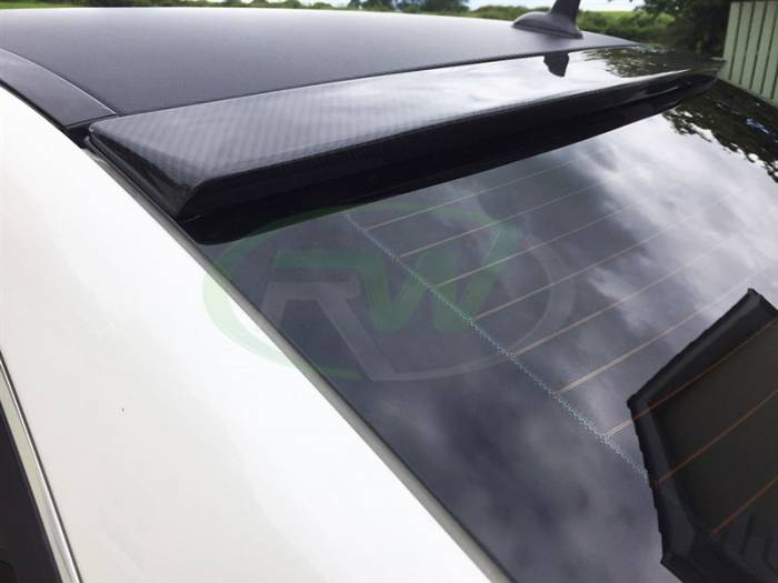 RW Carbon - Mercedes W204 Carbon Fiber Roof Spoiler mercw20427