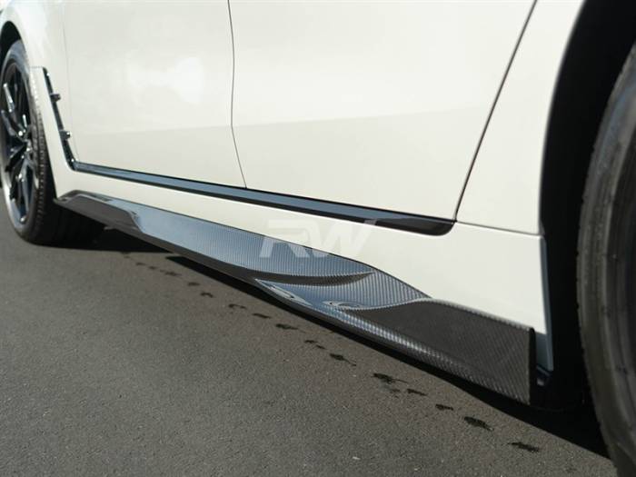 RW Carbon - BMW G26 4-Series Carbon Fiber Side Skirt Extensions bmwg2604