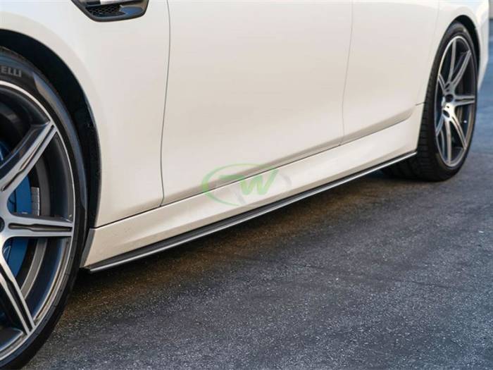 RW Carbon - BMW F10 F11 CF Performance Style Side Skirt Extensions bmwf10060