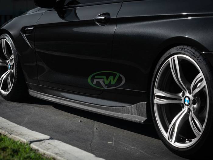 RW Carbon - BMW F06 F12 F13 Carbon Fiber Side Skirt Extensions bmwf12015