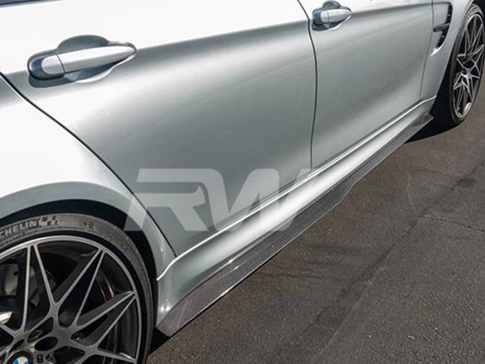 RW Carbon - BMW F80 M3 GTX Carbon Fiber Side Skirt Extensions bmwf80002