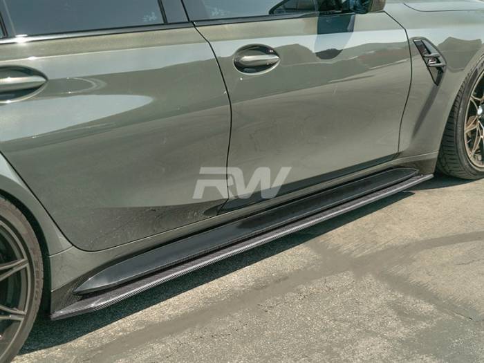 RW Carbon - BMW G80 M3 RWS Carbon Fiber Side Skirt Extensions bmwg8005