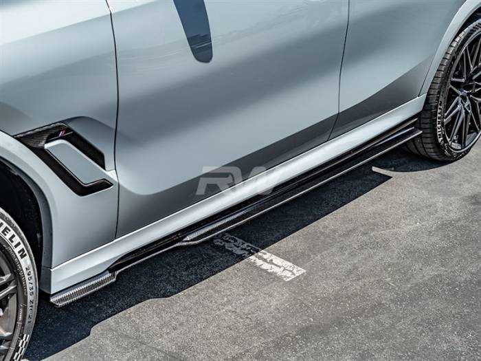 RW Carbon - BMW F96 X6M G06 X6 RWS CF Side Skirt Extensions bmwf9603