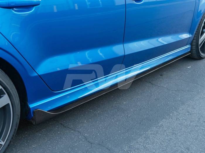 RW Carbon - Audi 8v A3 S3 RS3 Carbon Fiber Side Skirt Extensions audi8v003