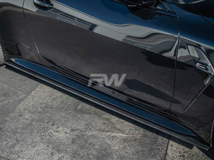 RW Carbon - BMW G82 G83 M4 RWS Carbon Fiber Side Skirt Extensions bmwg8210