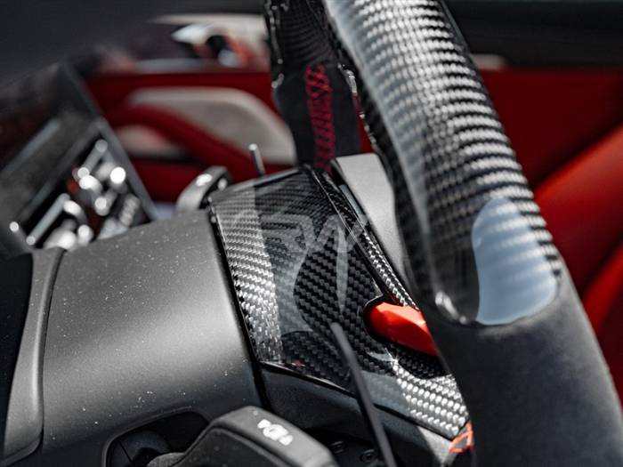 RW Carbon - BMW Carbon Fiber Steering Wheel Top Cover bwmf9009