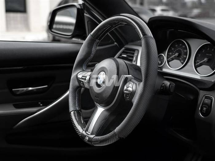 RW Carbon - BMW F2X F3X F8X CF Steering Wheel w/Alcantara bmwf8x065-1