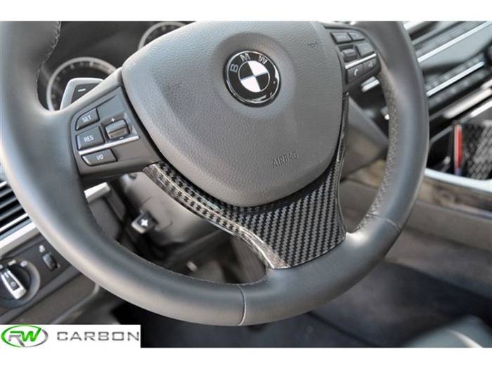 RW Carbon - BMW F10 F12 Carbon Fiber Steering Wheel Trim bmwf10021