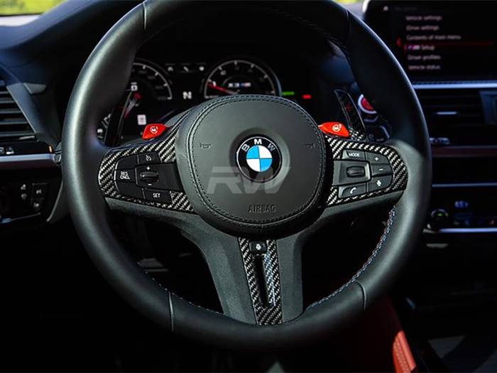 RW Carbon - BMW G22 G29 G42 CF Alcantara Steering Wheel Trim bmwg2209