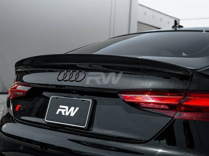 RW Carbon - Audi A5 S5 RS5 4dr Sportback CF Trunk Spoiler audib8001