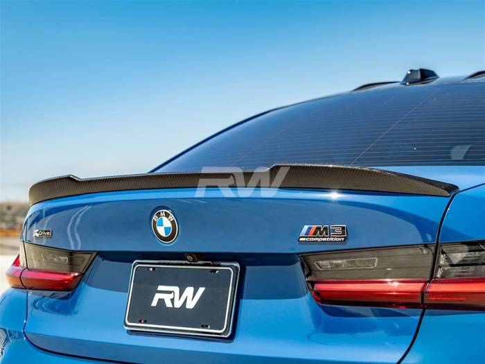 RW Carbon - BMW G20 G80 CS Style Carbon Fiber Trunk Spoiler bmwg20001