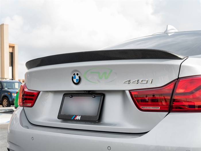 RW Carbon - BMW F36 3D Style Carbon Fiber Trunk Spoiler bmwf36001