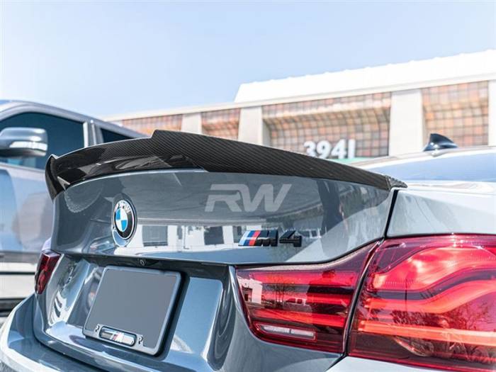 RW Carbon - BMW F82 M4 Style Carbon Fiber Trunk Spoiler bmwf82m410