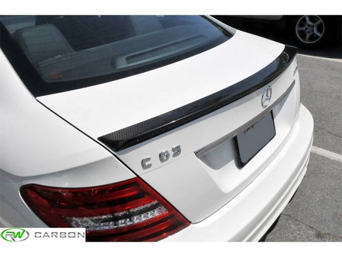 RW Carbon - Mercedes W204 Coupe AMG Style CF Trunk Spoiler mercw20421