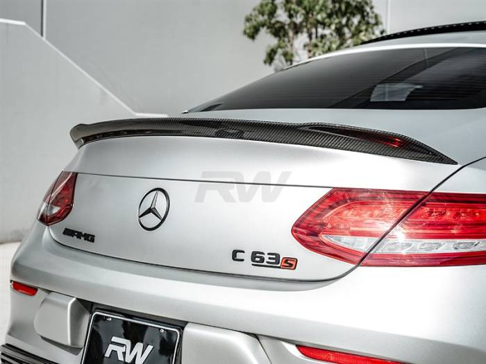 RW Carbon - Mercedes W205 Coupe ED1 V2 Style CF Trunk Spoiler mercw20539