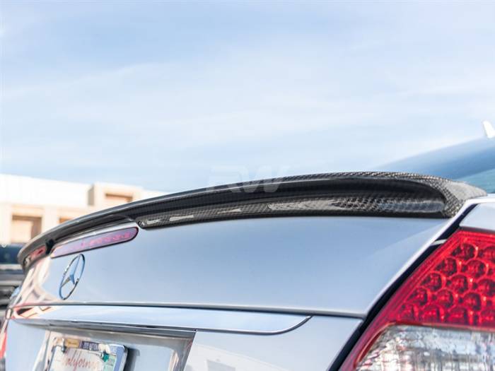RW Carbon - Mercedes W211 AMG Style Carbon Fiber Trunk Spoiler mercw21108