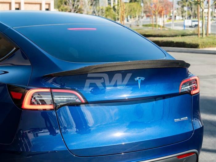 RW Carbon - Tesla Model Y GTX Carbon Fiber Trunk Spoiler tesla019