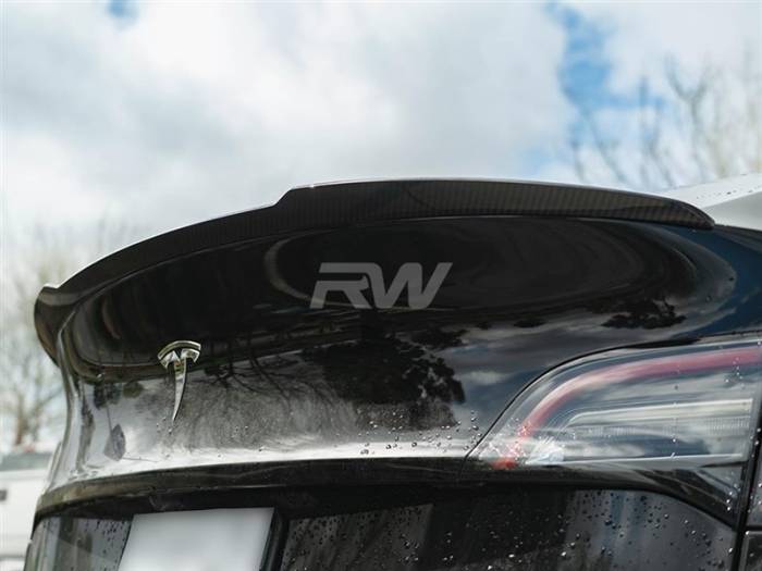 RW Carbon - Tesla Model Y Carbon Fiber Trunk Spoiler tesla010