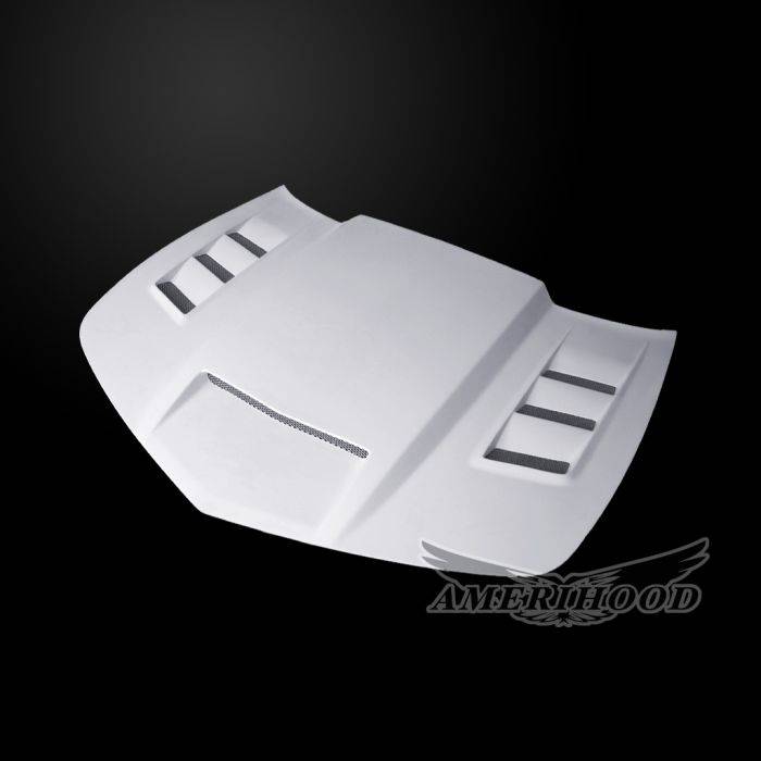 AmeriHood Fiberglass - Chevrolet Camaro V6 VIP AmeriHood Heat Extracting Hood CCM14AHVIPFHW6
