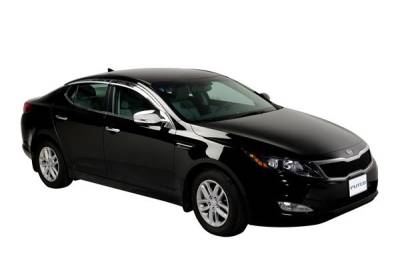 Kia Optima Putco Element Chrome Window Visors - 480005