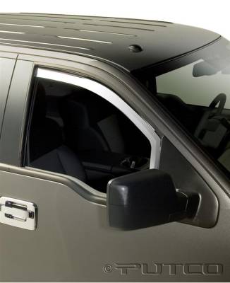Ford F150 Putco Element Chrome Window Visors - 480018