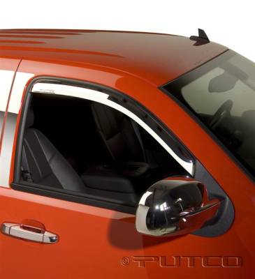 Putco - Chevrolet Avalanche Putco Element Chrome Window Visors - 480055 - Image 2