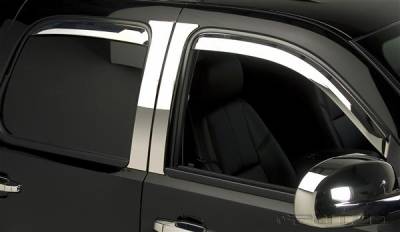 Chevrolet Suburban Putco Element Chrome Window Visors - 480055