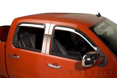 Putco - Chevrolet Silverado Putco Element Chrome Window Visors - 480056 - Image 2
