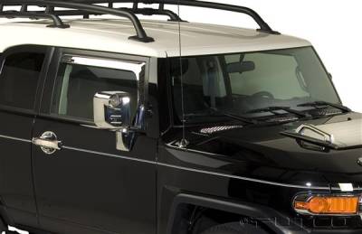 Toyota FJ Cruiser Putco Element Chrome Window Visors - 480059