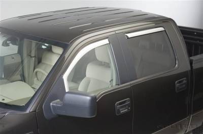 Ford F150 Putco Element Chrome Window Visors - 480112