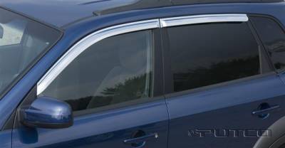 Hyundai Santa Fe Putco Element Chrome Window Visors - 480150
