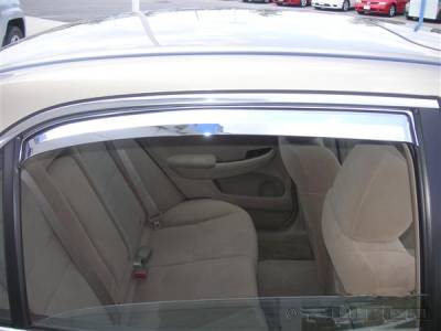 Honda Accord 4DR Putco Element Chrome Window Visors - 480423