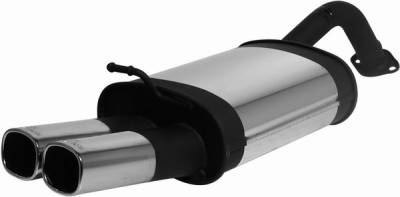 Toyota Celica Remus Rear Silencer with Dual Exhaust Tips - Square - 905090 0502