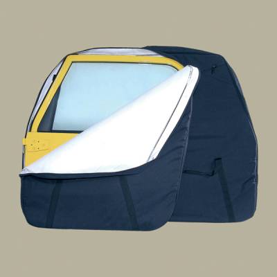 Rugged Ridge Hard Door Storage Bag - Black - Pair - 12108-01