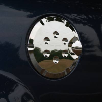 Omix Fuel Door Cover - Chrome - 13310-15