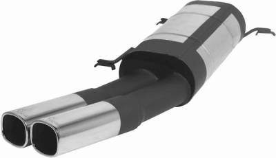 Volkswagen Scirocco Remus Rear Silencer with Dual Exhaust Tips - Square - 953087 0502