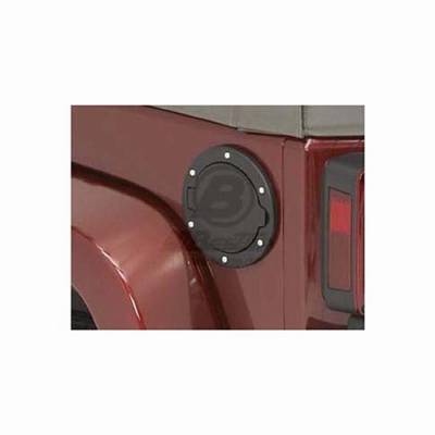 Omix Bestop Fuel Door - Black Aluminum - 43103-01