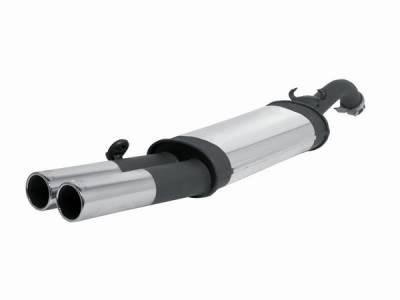 Volkswagen Golf Remus Rear Silencer with Dual Exhaust Tips - Round - 955083 0504