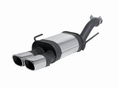 Volkswagen Golf Remus Rear Silencer with Dual Exhaust Tips - Square - 959096 0542