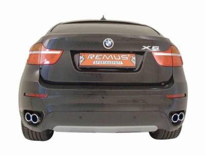 BMW X6 Remus Rear Silencer Left & Right System - Quad Outlets - 089208 1556