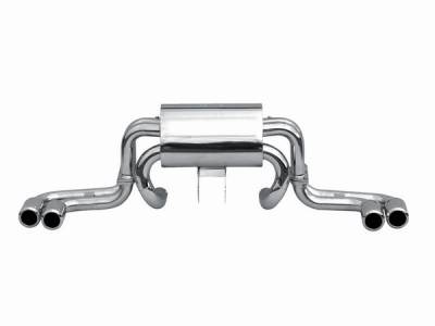 Ferrari 360 Remus Romulus Rear Silencer with Left & Right Dual Exhaust Tips - Round - 199003 1578